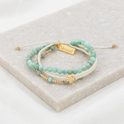 Be Still Prayer Bracelet - Amazonite