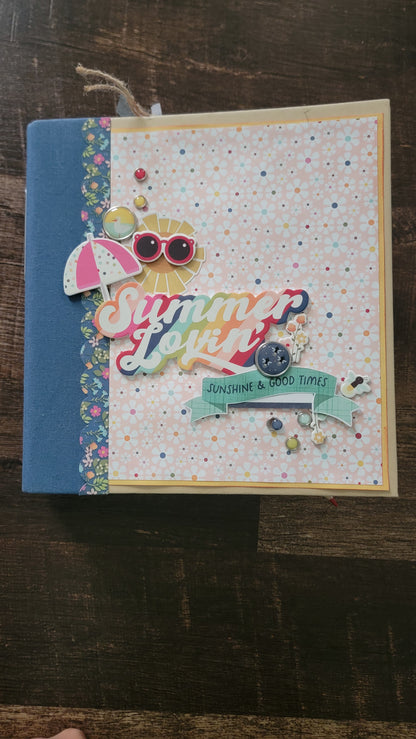 SUMMER LOVIN' fully assembled snap binder