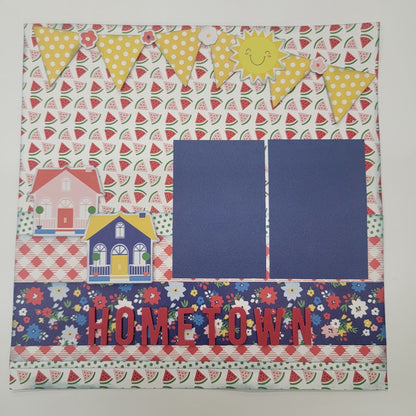 Home Town (red, white, and blue) 4 Page Kit