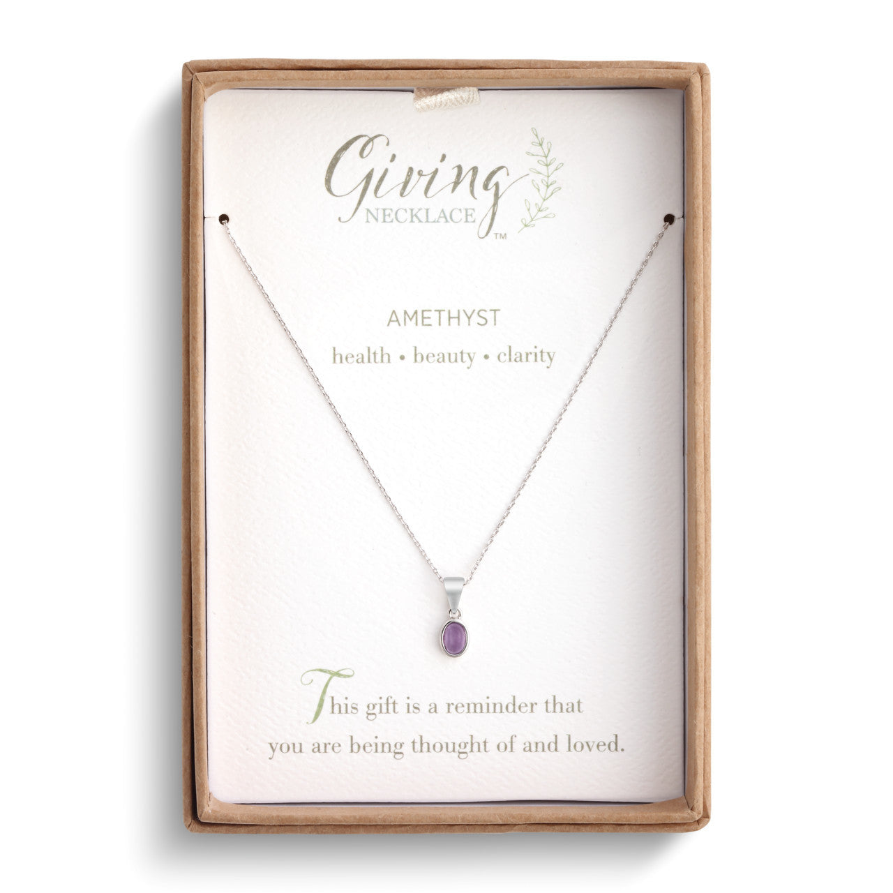 The Giving Necklace - Amethyst