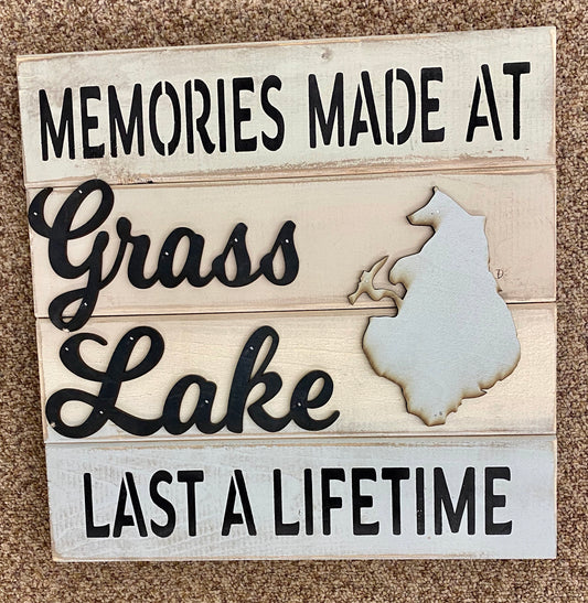 14 x 14 Grass Lake Sign